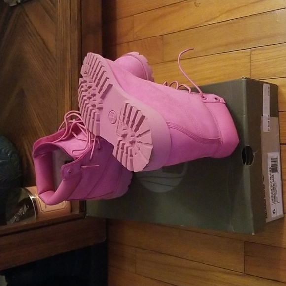 Pink Timberland Boots - Picture 3 of 6